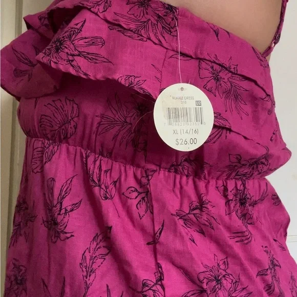 NWT XL (14/16) frilly floral dress - Picture 3 of 4